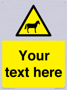 Custom warning horses